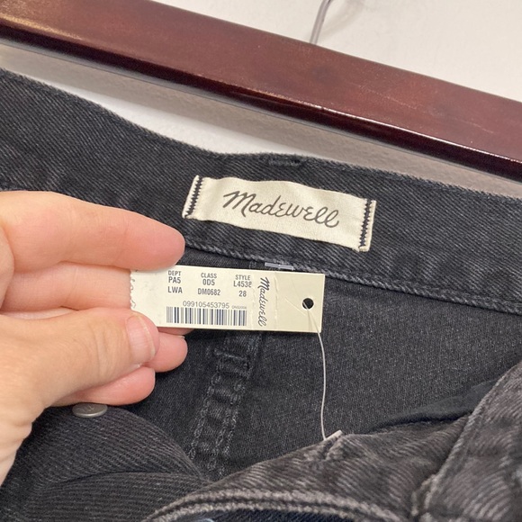 New Madewell Skirt Womens 28 Black Rigid Denim A Line Mini Jean Denim Skirt - Picture 9 of 13